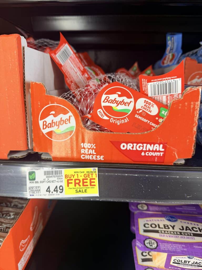 babybel cheese kroger shelf image
