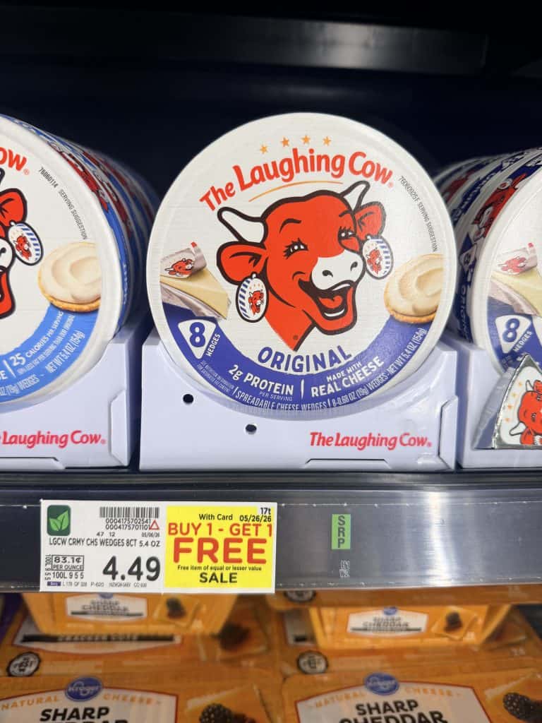 the laughing cow kroger shelf image