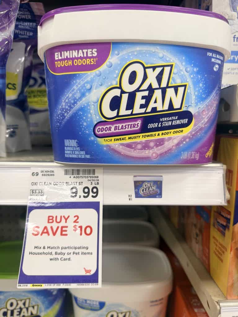 Oxiclean kroger shelf image