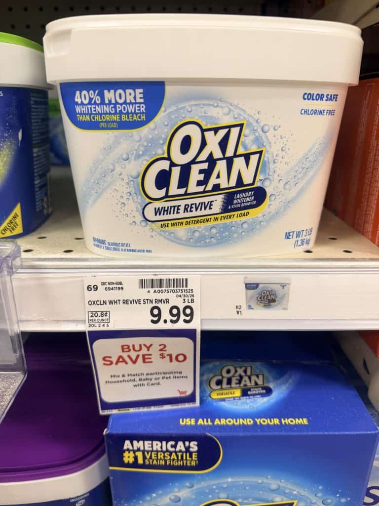 Oxiclean kroger shelf image