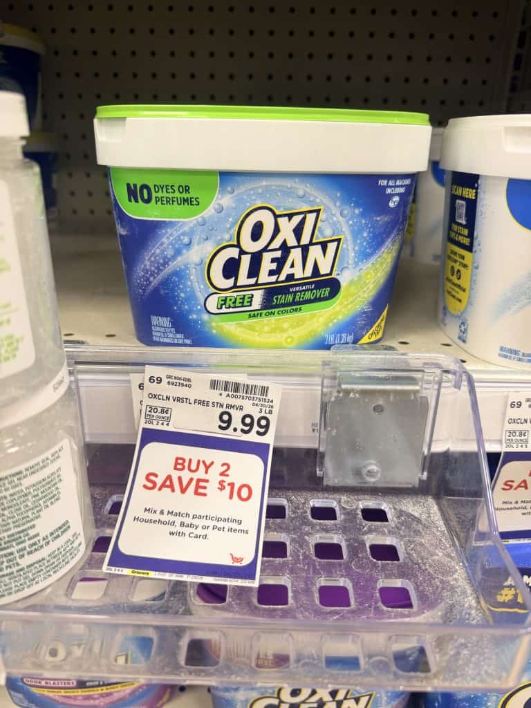 Oxiclean kroger shelf image