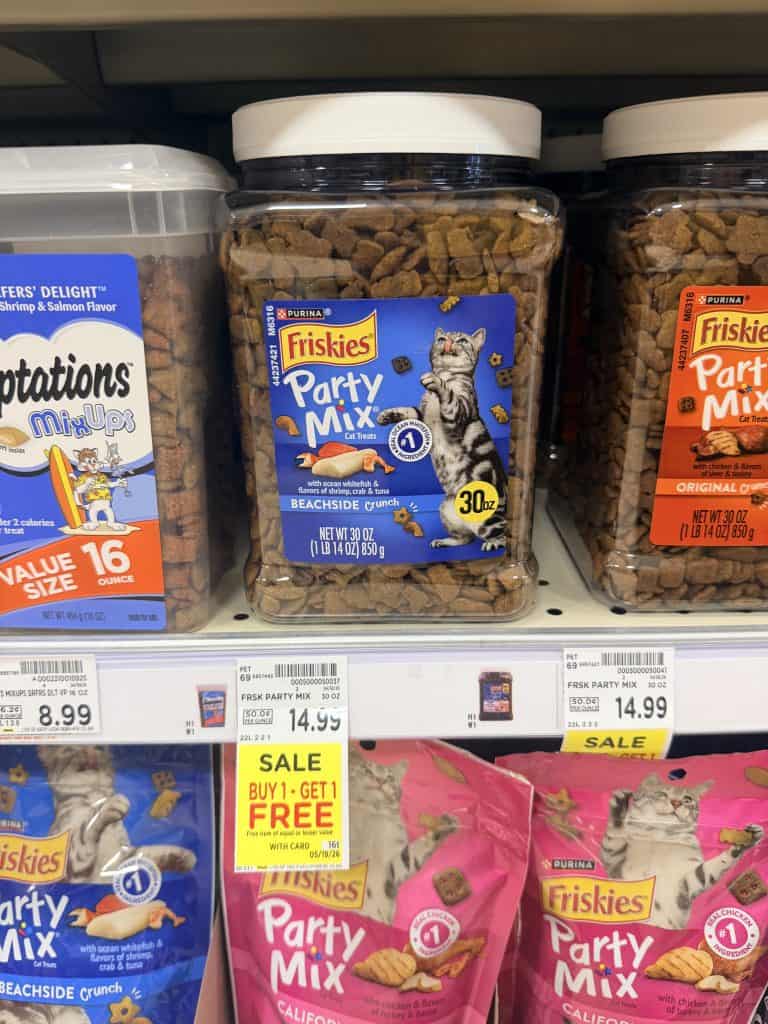 Purina Cat Treats Kroger Shelf Image
