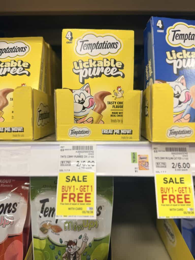 Purina Cat Treats Kroger Shelf Image