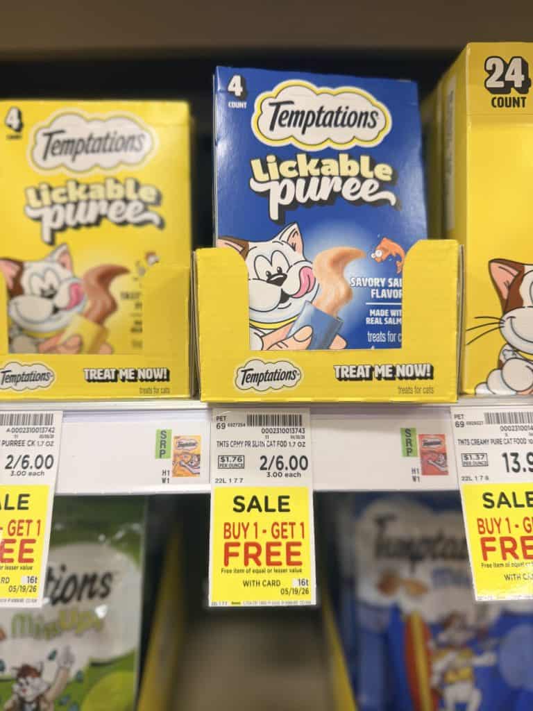 Purina Cat Treats Kroger Shelf Image