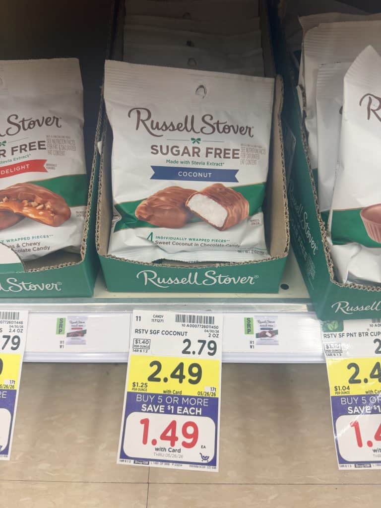 Russell Stover Chocolate Kroger Shelf Image