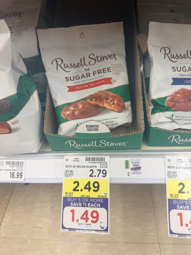 Russell Stover Chocolate Kroger Shelf Image