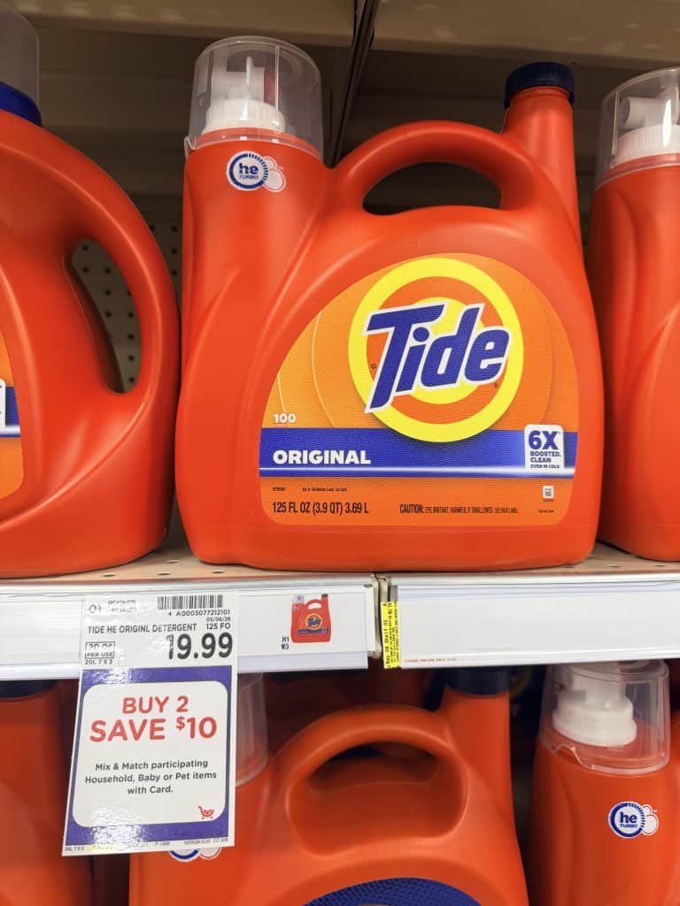 Tide Laundry Kroger Shelf Image
