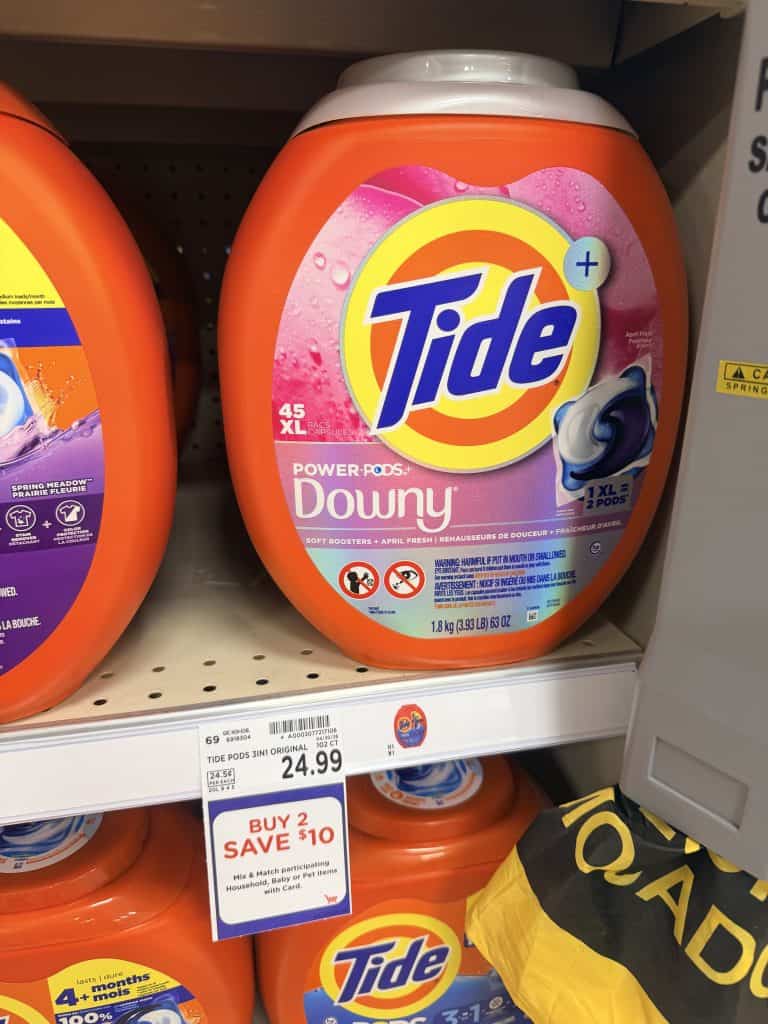Tide Laundry Kroger Shelf Image