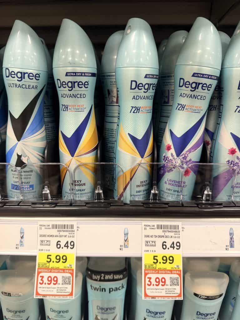 axe and degree sprays kroger shelf image