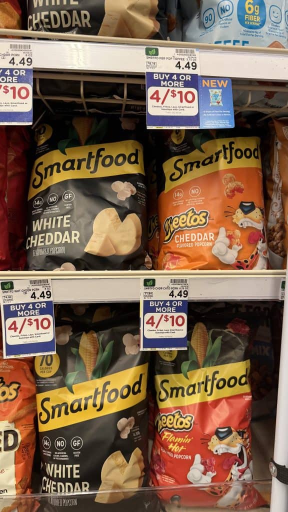 smartfood popcorn kroger shelf image