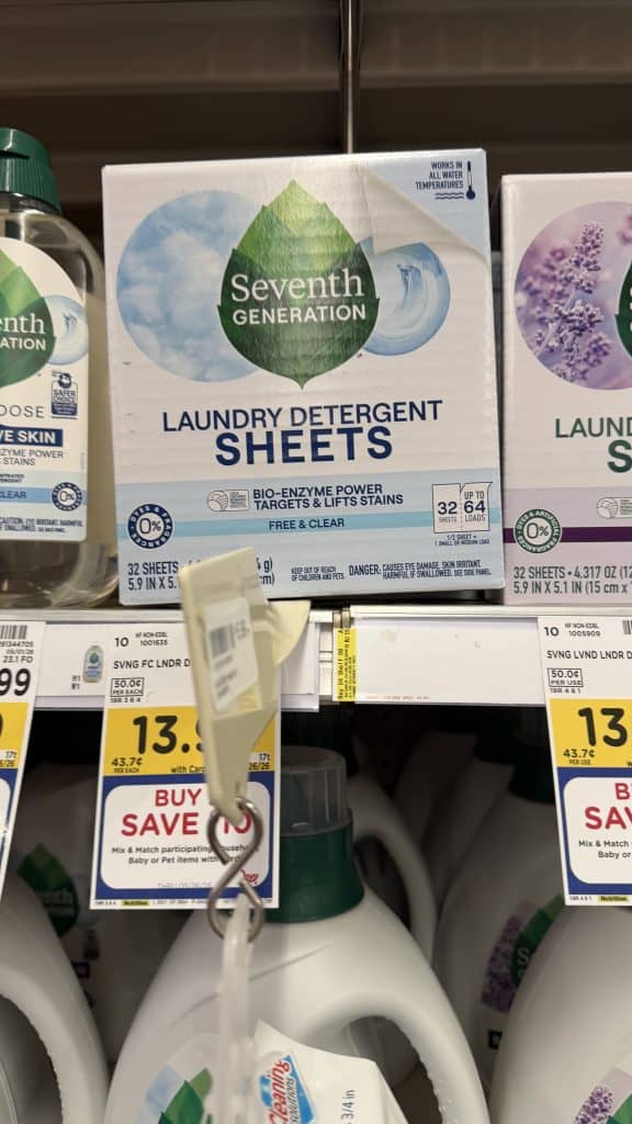 Seventh Generation Kroger shelf Image