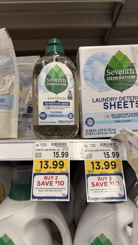 Seventh Generation Kroger shelf Image
