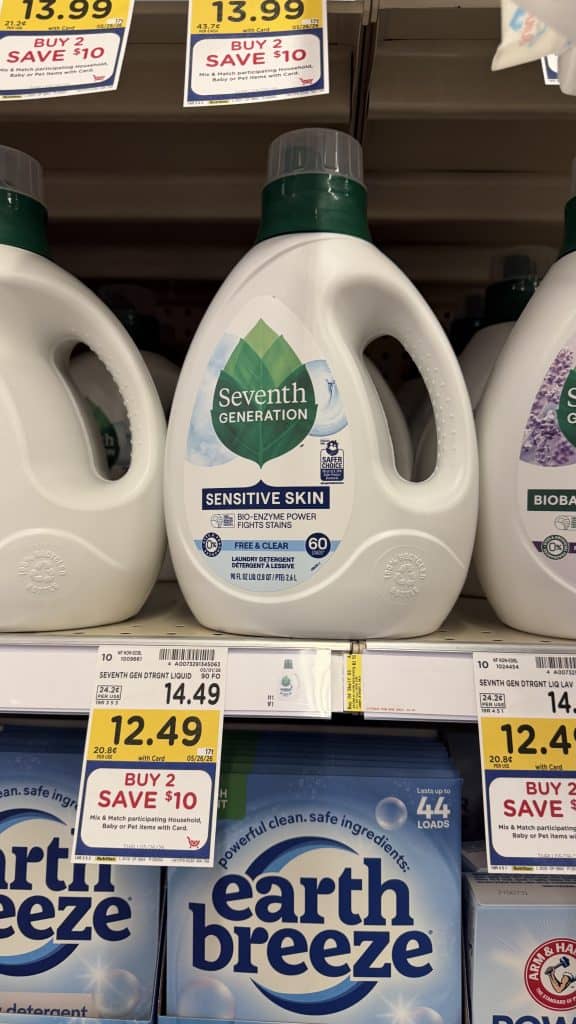 Seventh Generation Kroger shelf Image