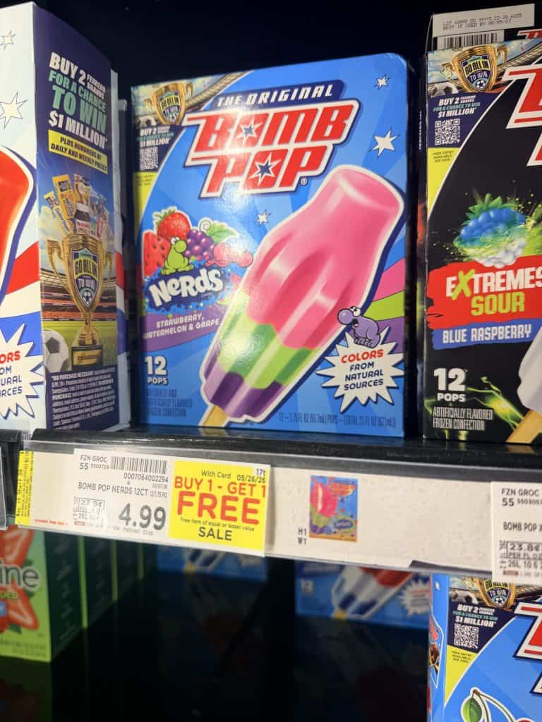 Bomb Pop Kroger Shelf Image