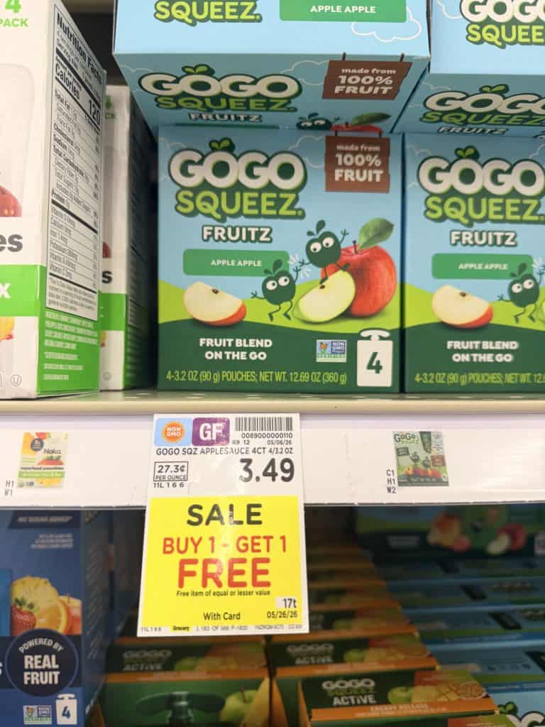 GoGo Squeez Kroger Shelf Image