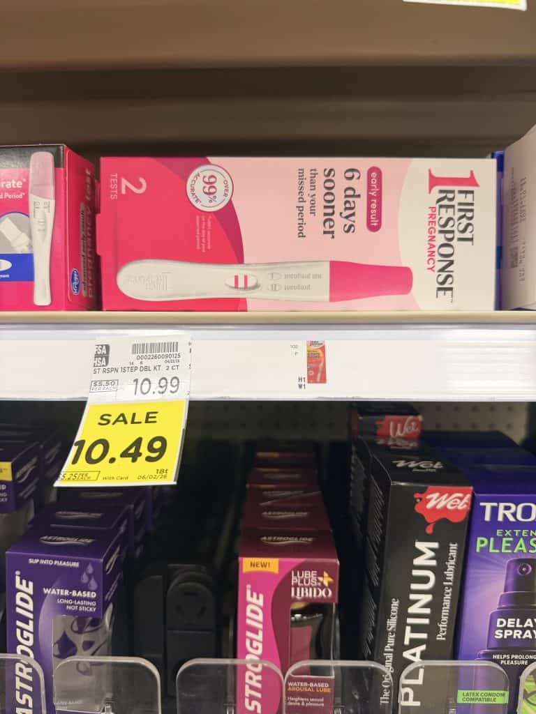First Response Pregnancy Test Kroger Shelf Image