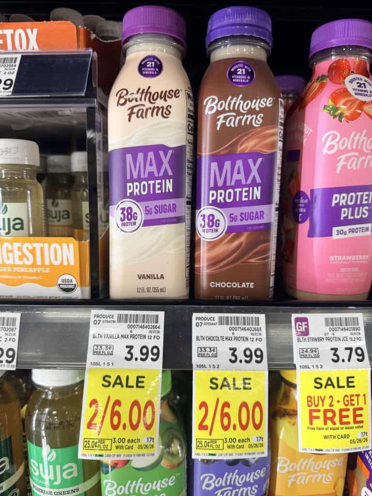 Bolthouse Farms max protein kroger shelf image