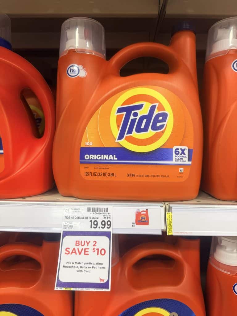 Tide Laundry Kroger Shelf Image