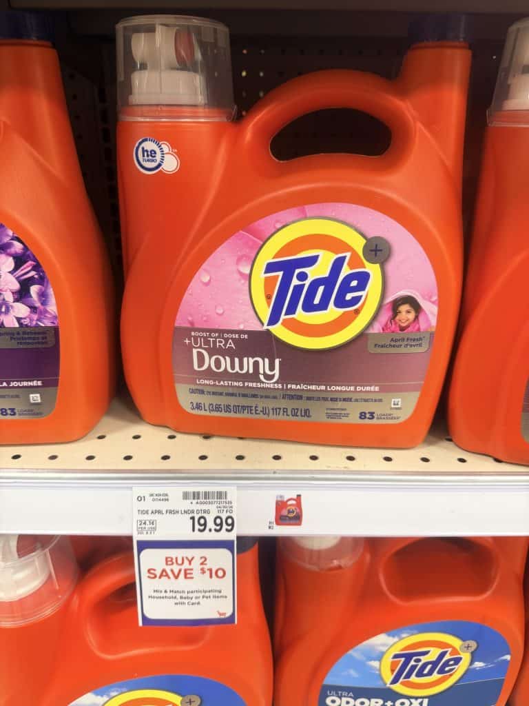 Tide Laundry Kroger Shelf Image