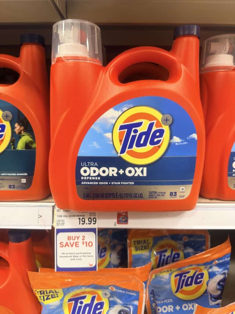 Tide Laundry Kroger Shelf Image