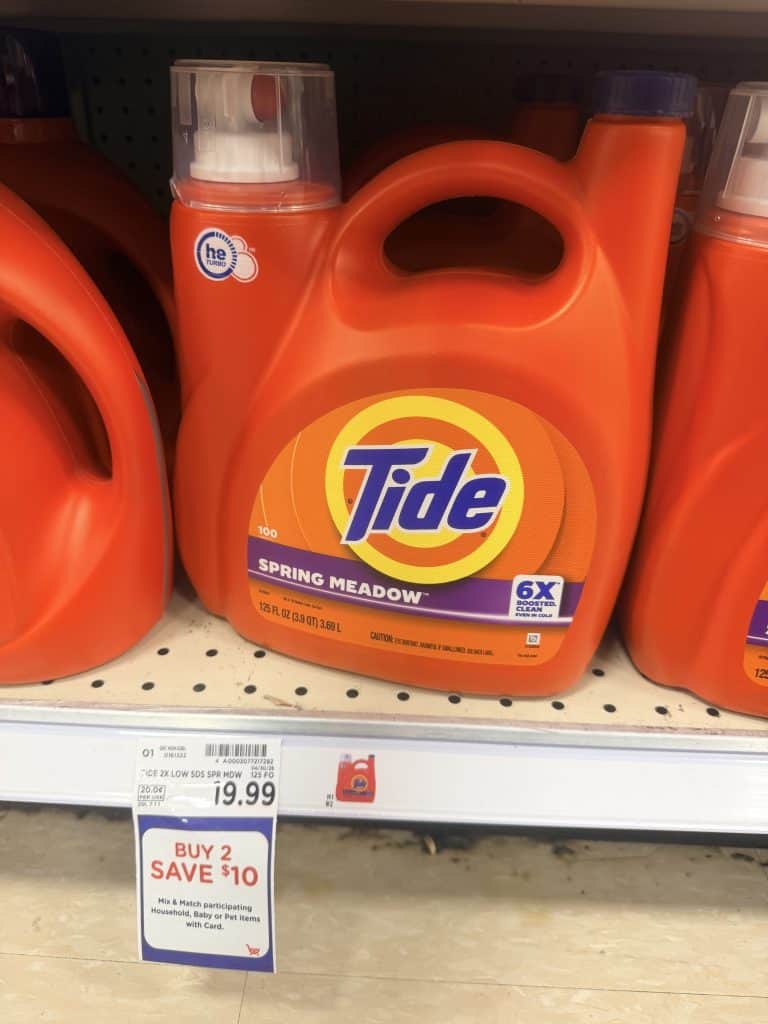 Tide Laundry Kroger Shelf Image