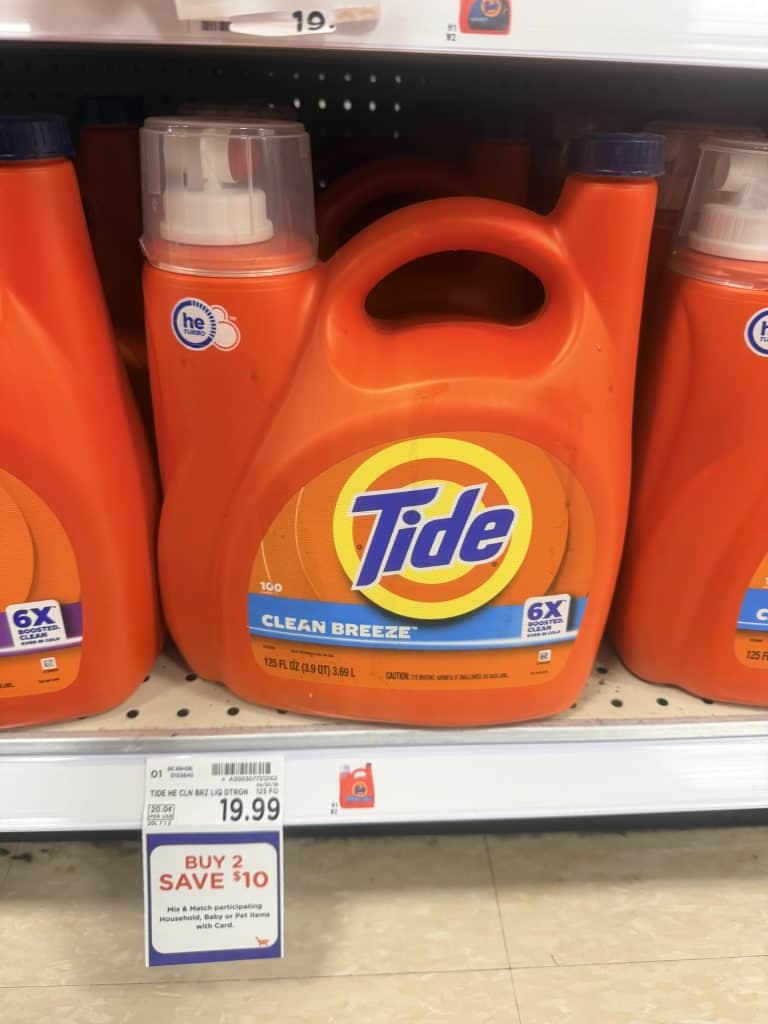 Tide Laundry Kroger Shelf Image