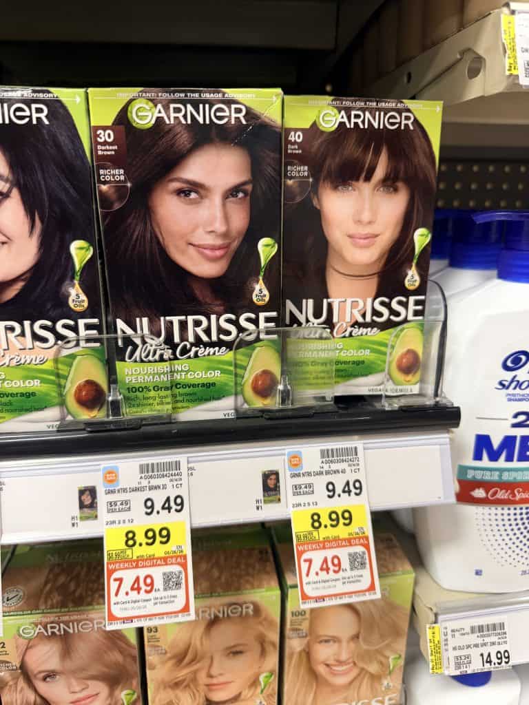 Garnier Nutrisse Kroger Shelf Image
