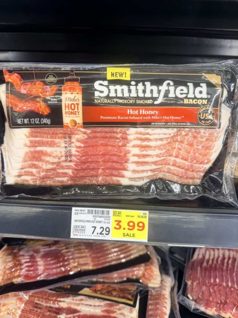 Smithfield bacon kroger shelf image