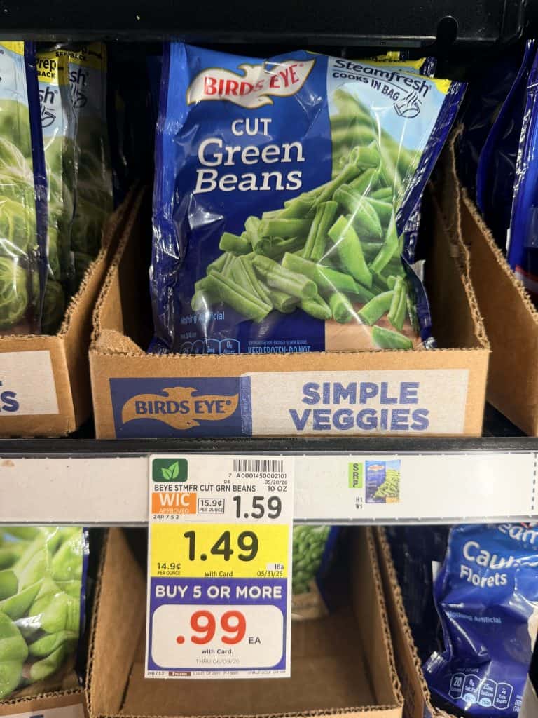 Birds Eye Frozen Vegetables Kroger Shelf Image