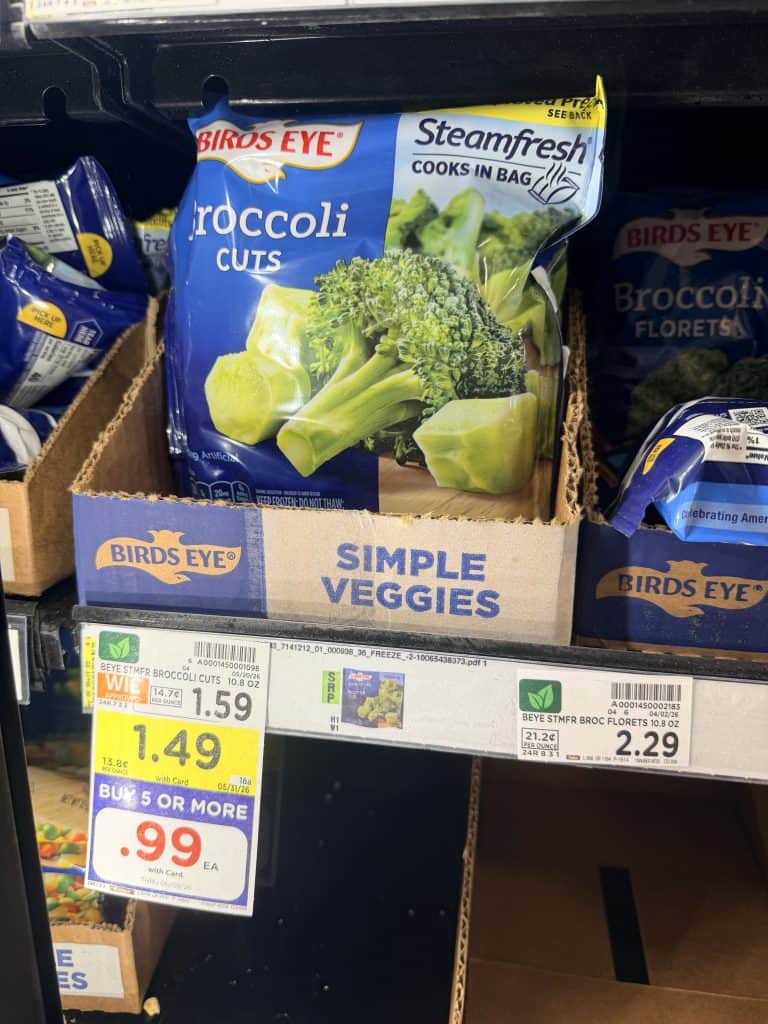 Birds Eye Frozen Vegetables Kroger Shelf Image