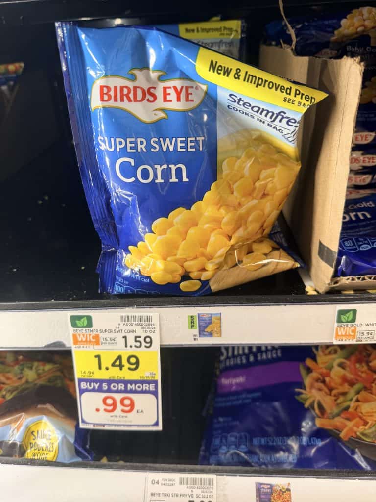 Birds Eye Frozen Vegetables Kroger Shelf Image