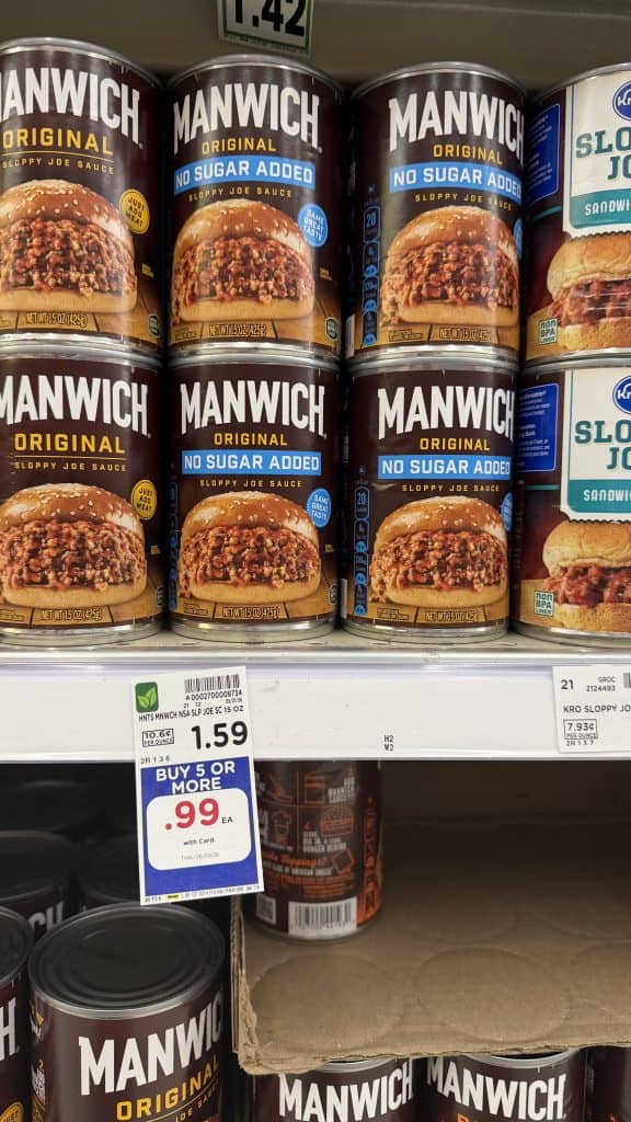 Manwich Kroger Shelf Image