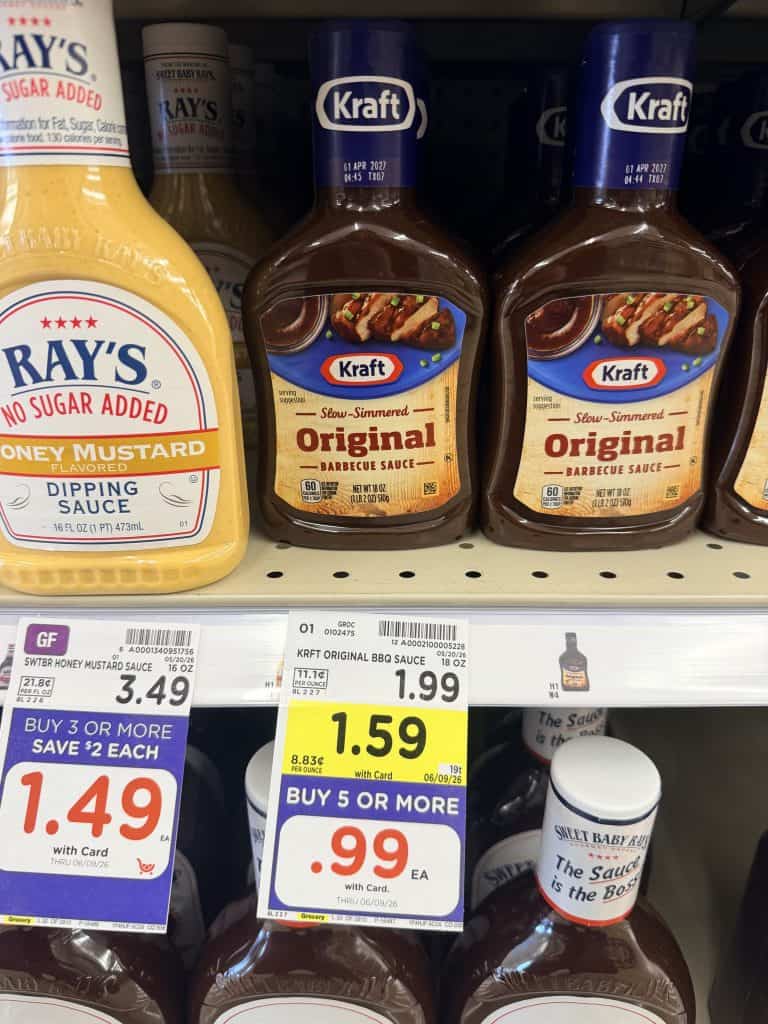 Kraft BBQ Sauce Kroger Shelf image