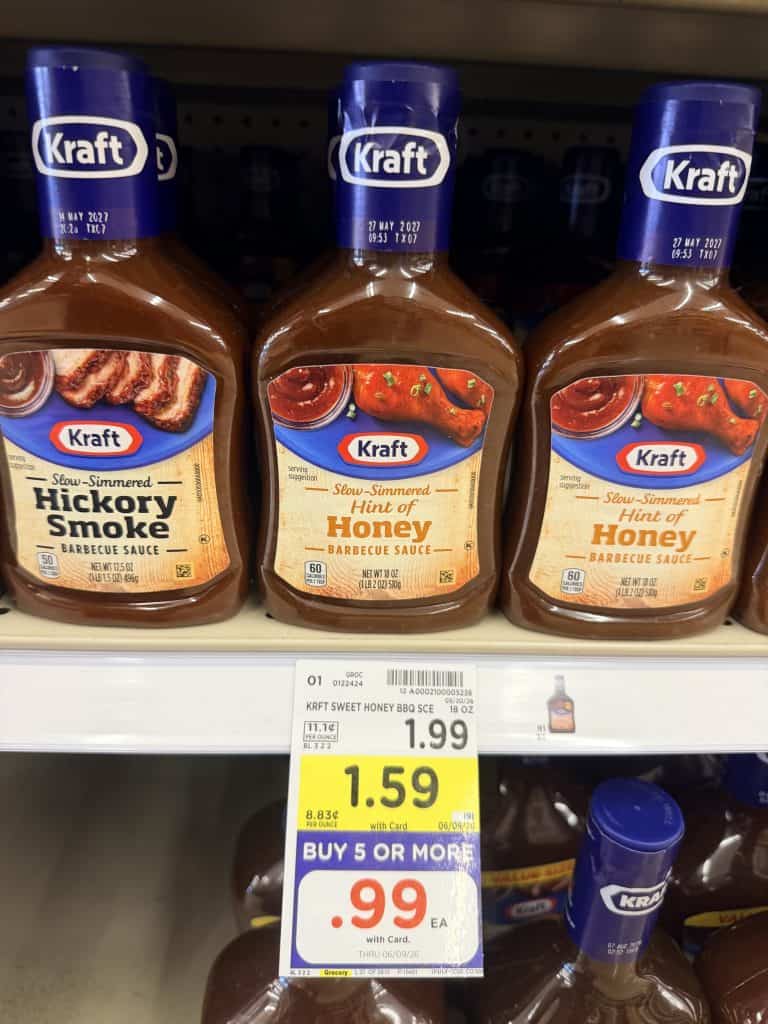 Kraft BBQ Sauce Kroger Shelf image