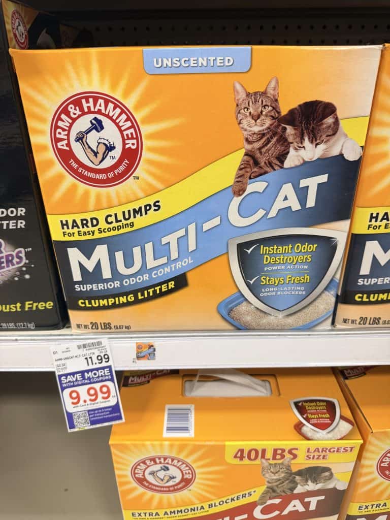 Arm & Hammer Cat Litter Kroger Shelf image