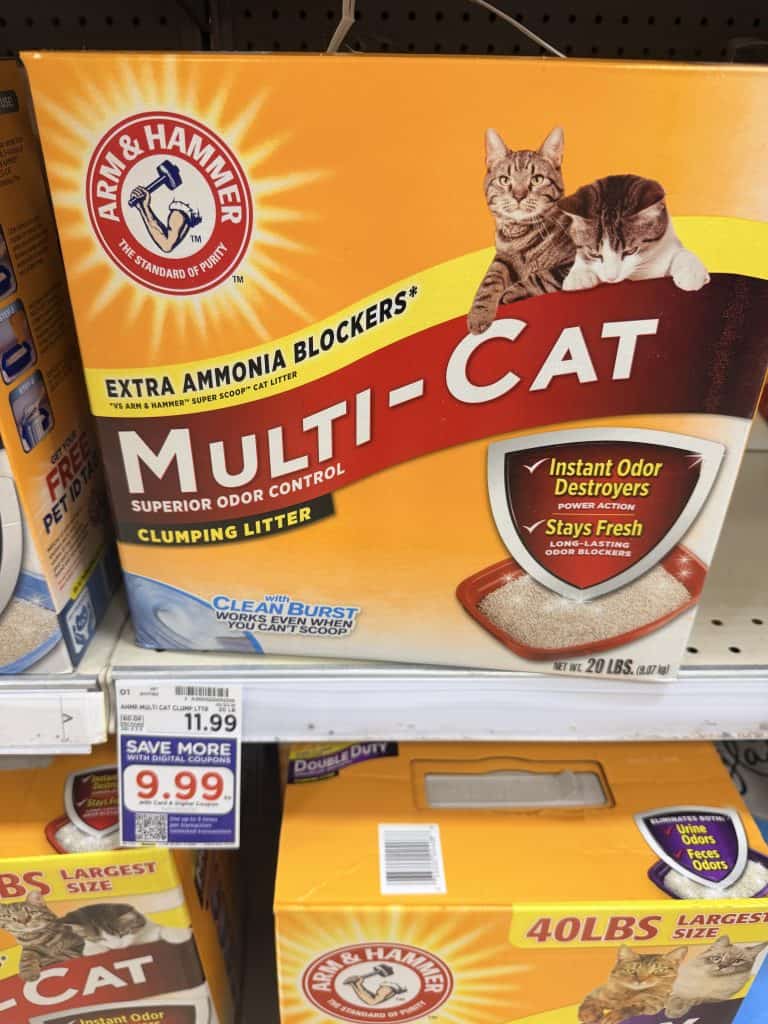 Arm & Hammer Cat Litter Kroger Shelf image