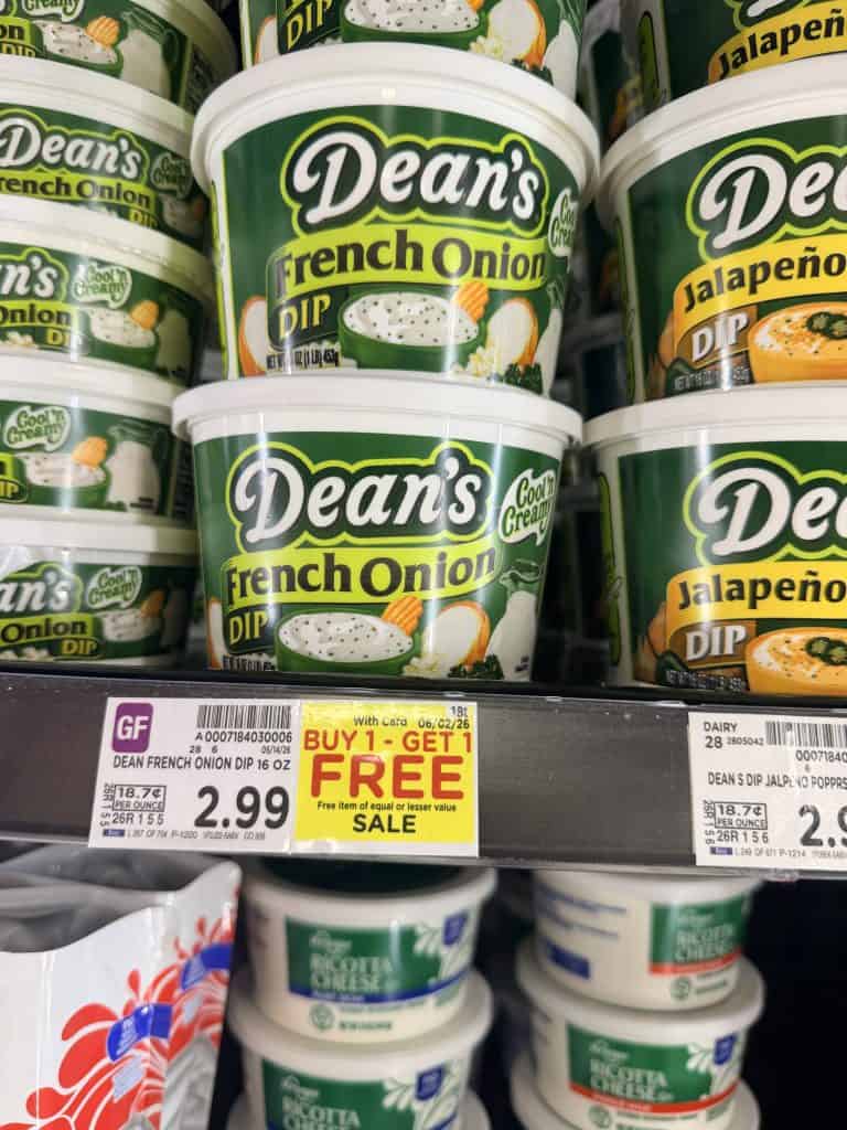 dean's dips kroger shelf image