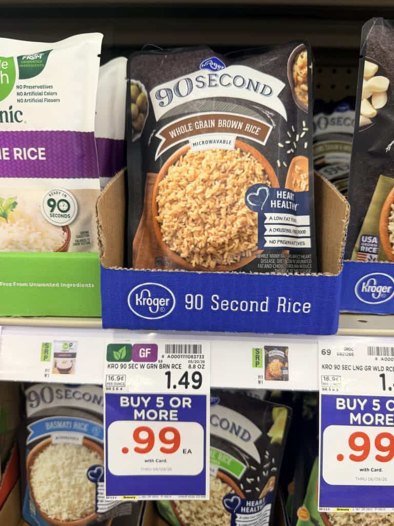 Kroger 90 Second Rice Kroger Shelf Image