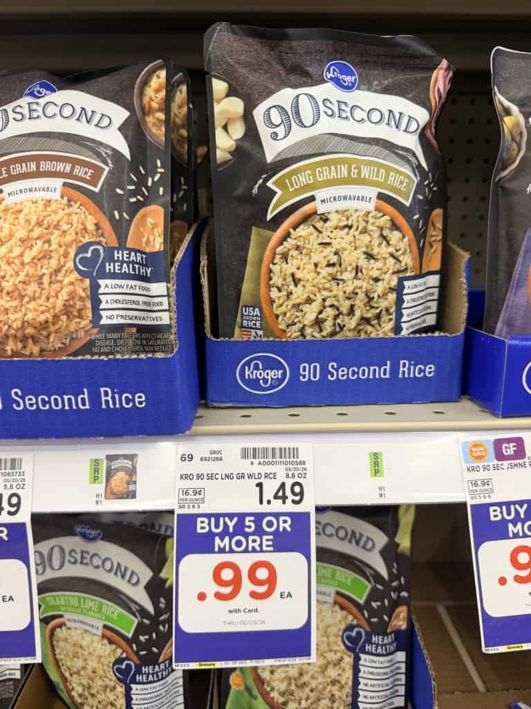 Kroger 90 Second Rice Kroger Shelf Image