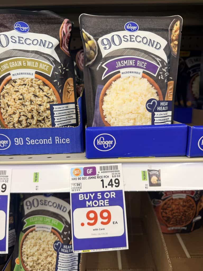 Kroger 90 Second Rice Kroger Shelf Image