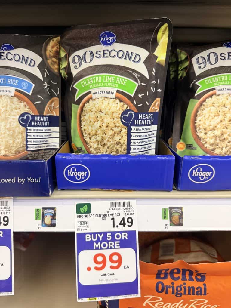 Kroger 90 Second Rice Kroger Shelf Image