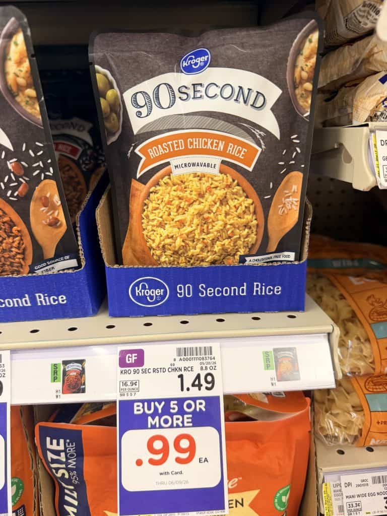 Kroger 90 Second Rice Kroger Shelf Image