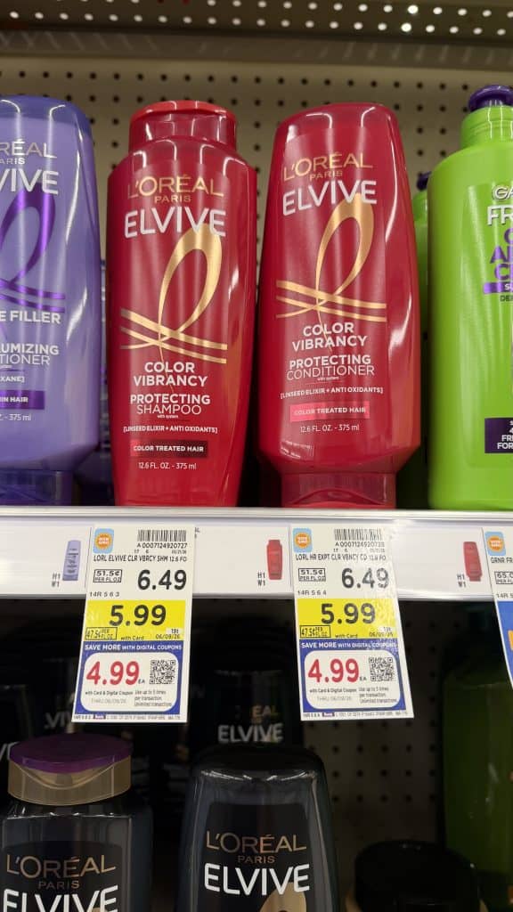 L'Oreal Paris Elvive Shampoo & Conditioner Kroger Shelf image