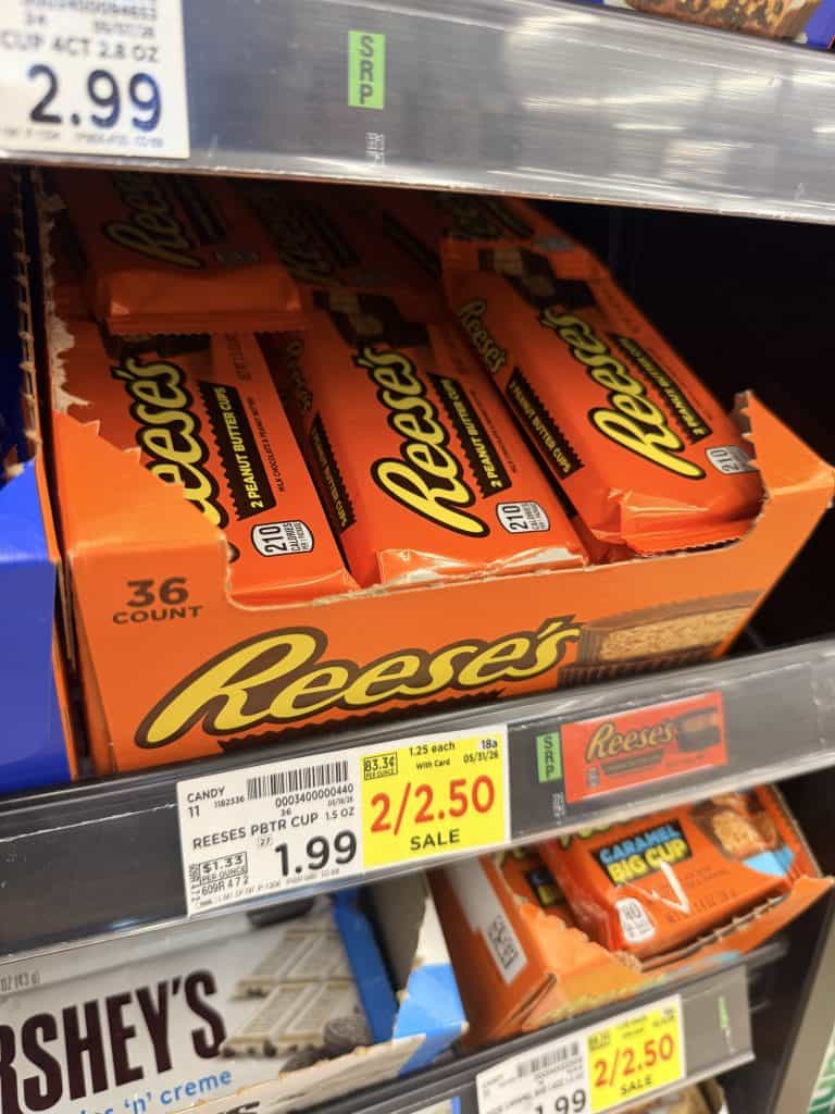 Reese's Candy Kroger Shelf Image