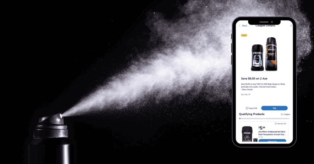 axe spray and sticks