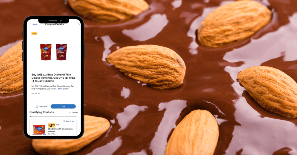 blue diamond thin dipped almonds