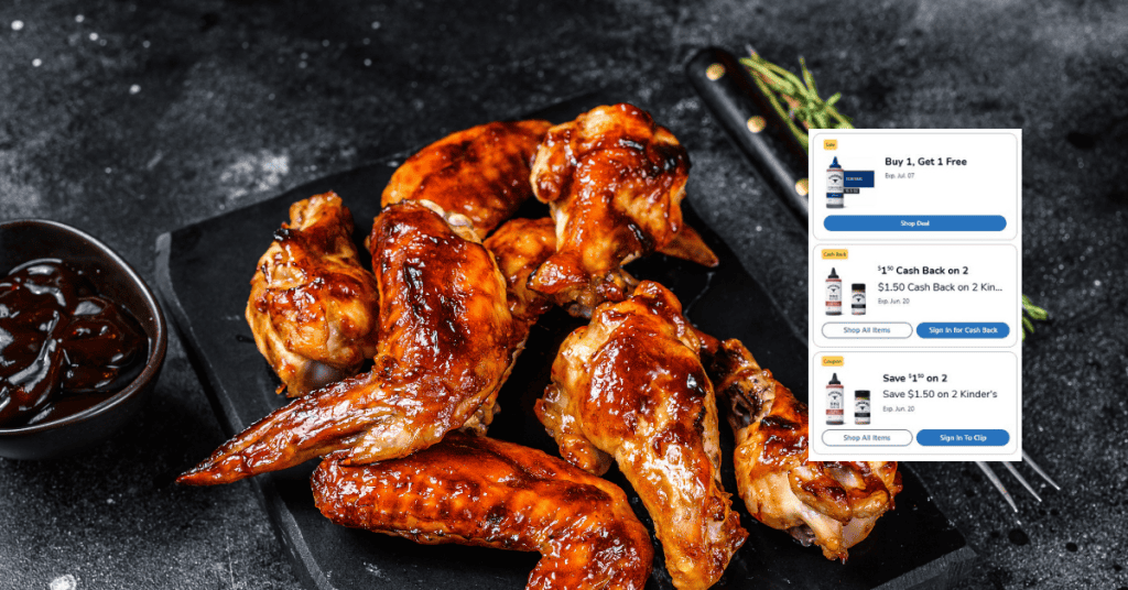 kinder's sauces kroger digital coupon
