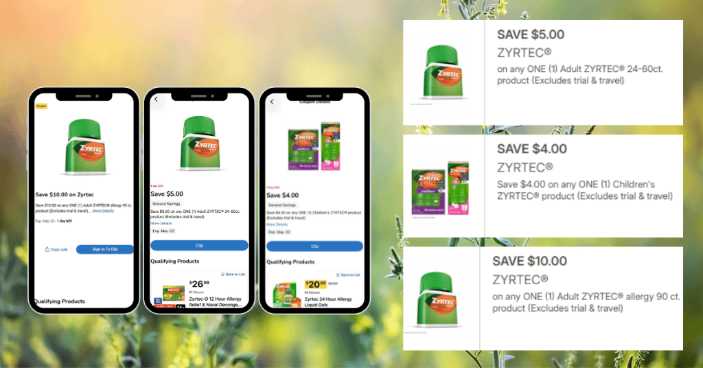 Zyrtec Allergy Coupons Kroger (1)