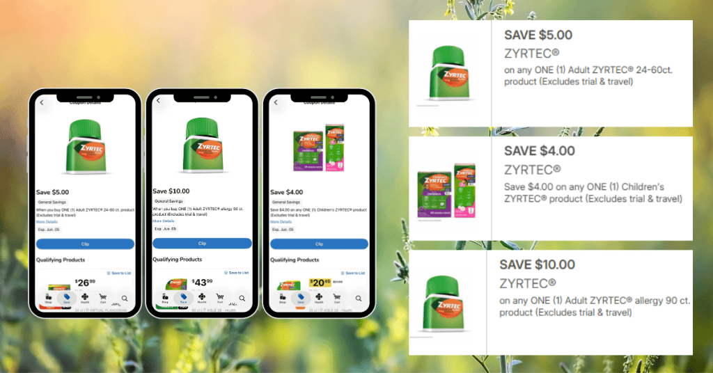 Zyrtec Allergy Coupons Kroger 