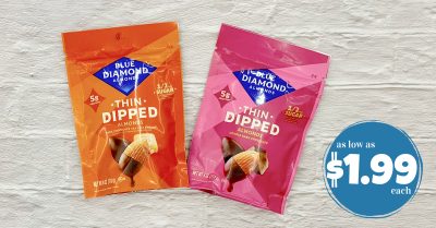 blue diamond thin dipped almonds kroger krazy